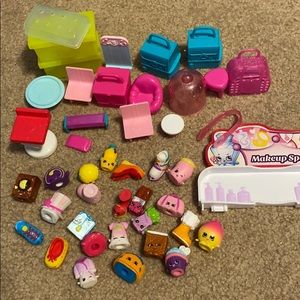 Shopkins lot of accessories and characters
